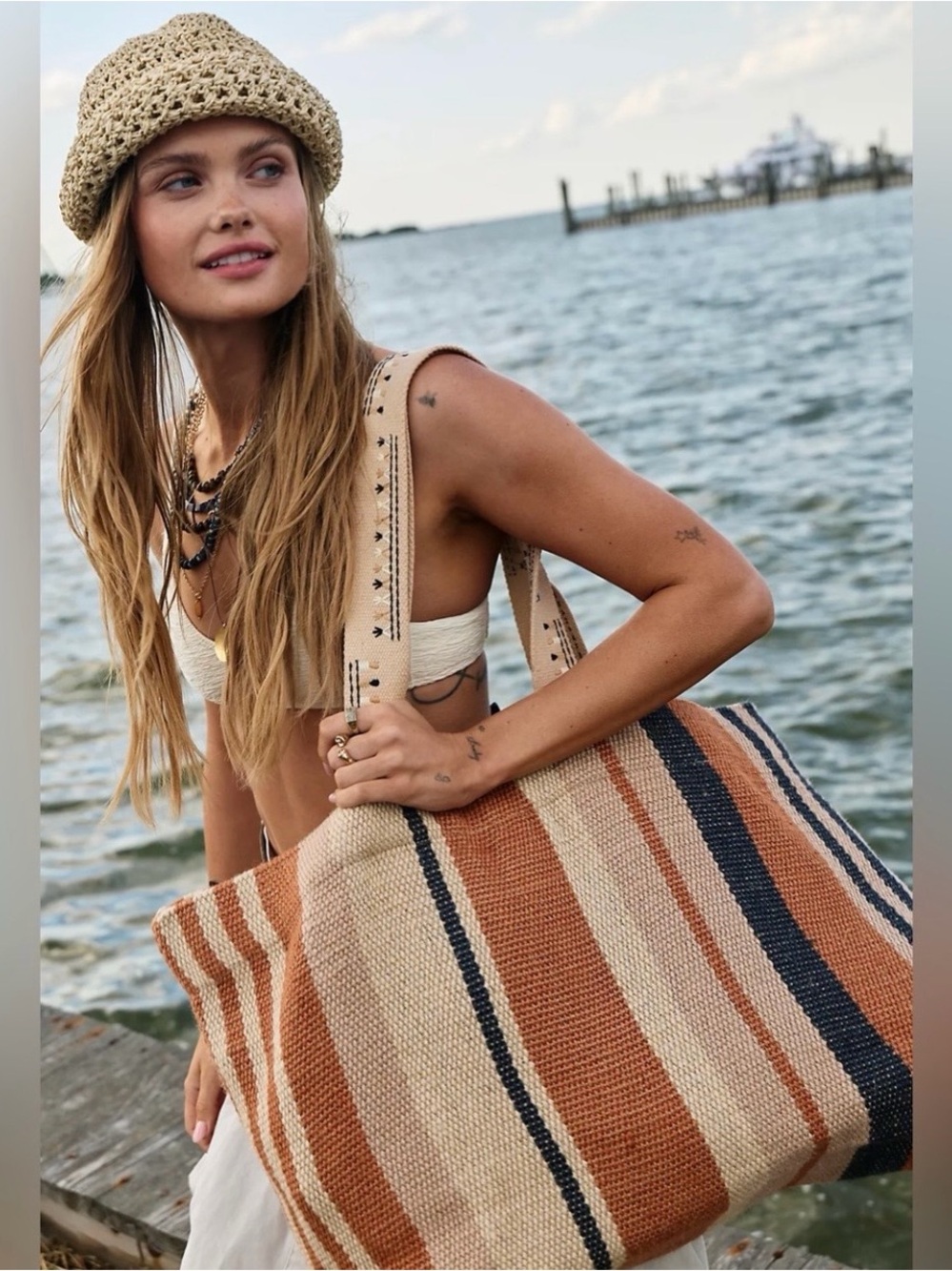 NWT Free people Copacabana tote reg $128